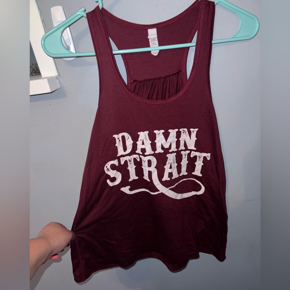 Women's Burgundy Tank Top